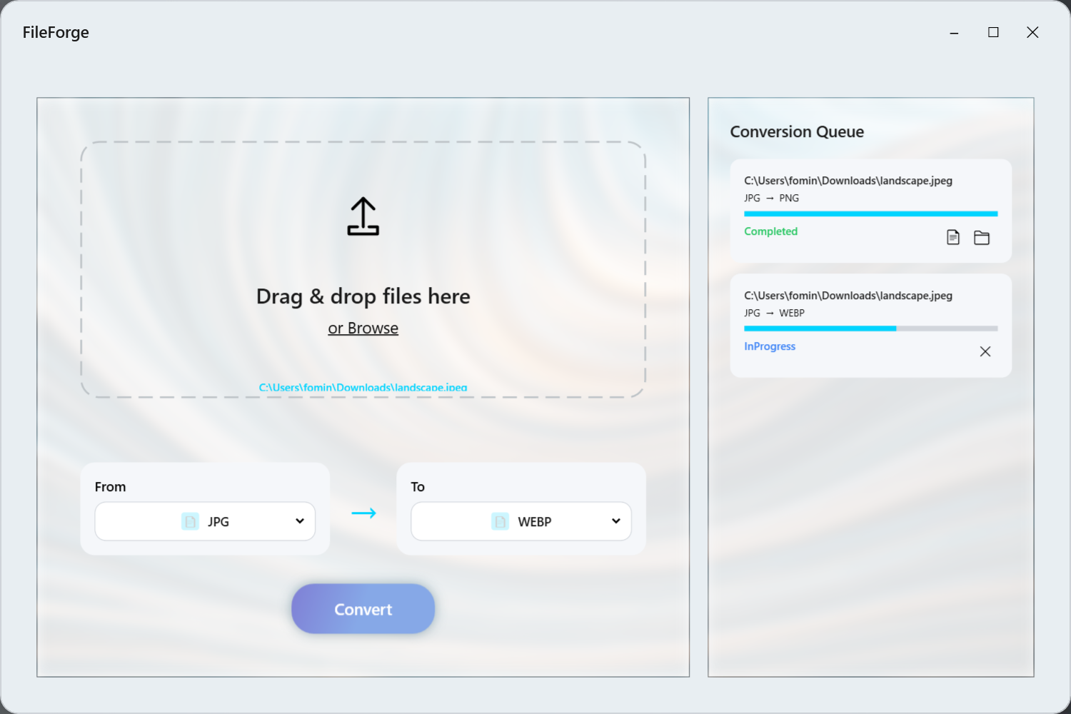 File Converter Pro - Процесс конвертации
